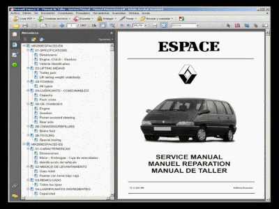Renault Espace II Manual de Taller Service Manual